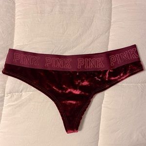 Victoria’s Secret Pink Velvet Thong